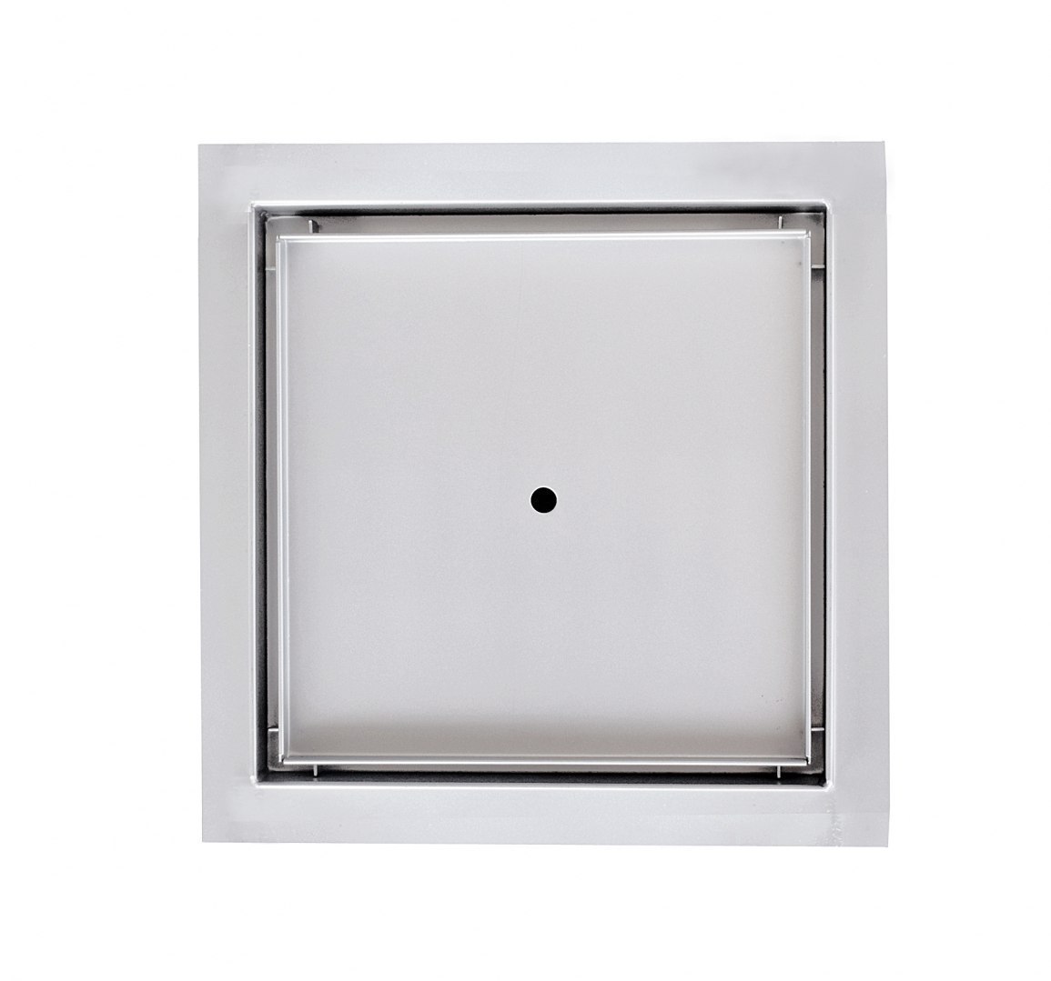 Čtvercový odtok sprchový žlab mřížka 20x20cm nerezová ocel Befliesbar M16799
